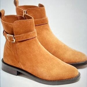Sam Edelman Camel Suede Ankle Booties